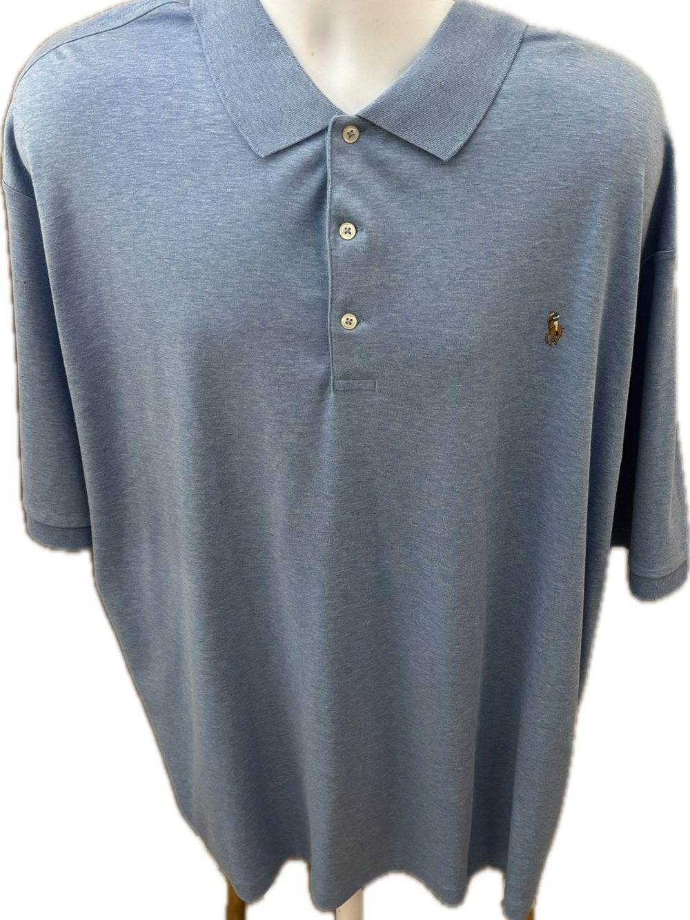 Ralph Lauren Heather Blue Polo with Signature Pony 3XB